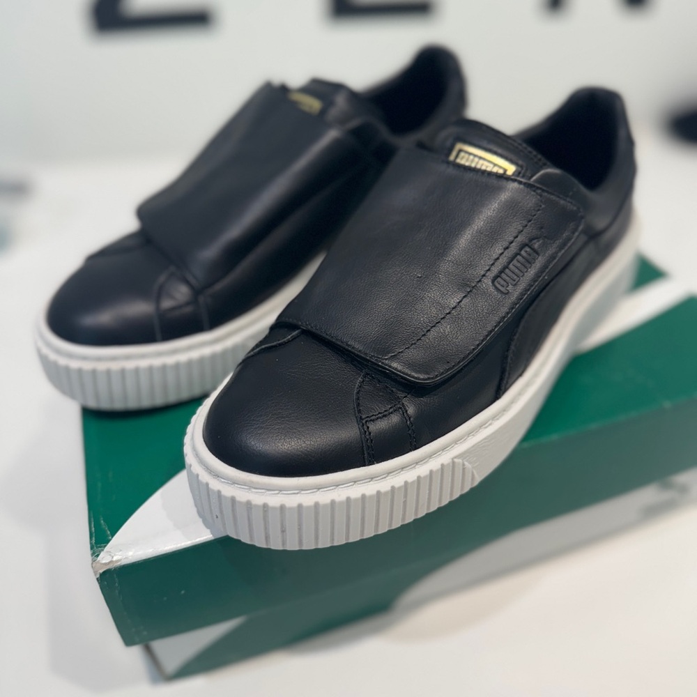 Puma Black Basket Platform Women’s Shoes SZ 8.5